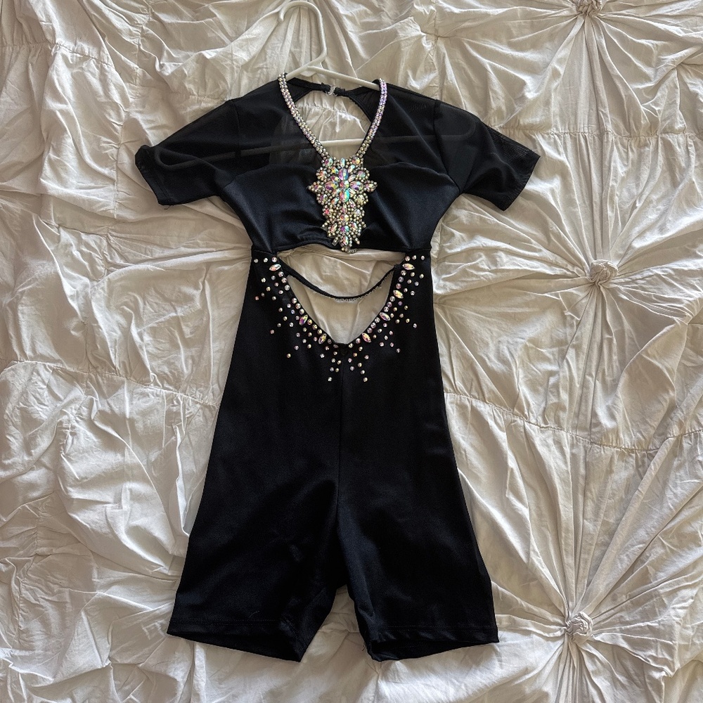 Black dance costume jazz/contemporary
